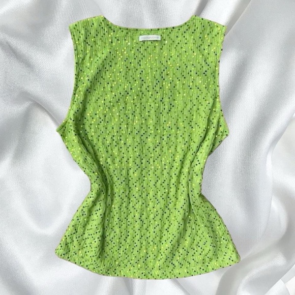 Funky retro style scrunched mesh sequin disco top - Picture 6 of 6